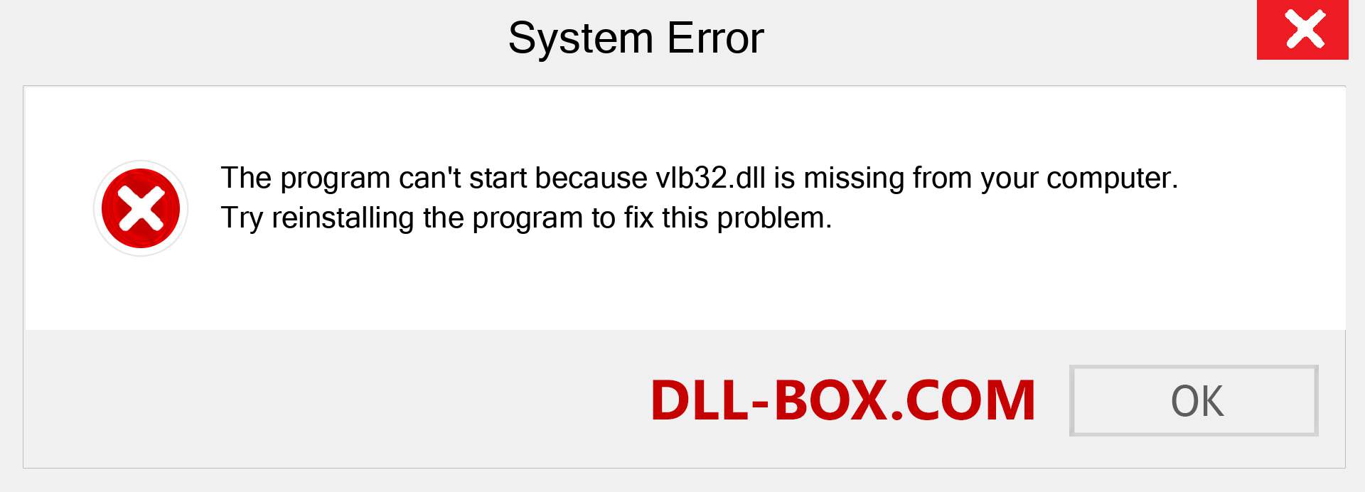  vlb32.dll file is missing?. Download for Windows 7, 8, 10 - Fix  vlb32 dll Missing Error on Windows, photos, images